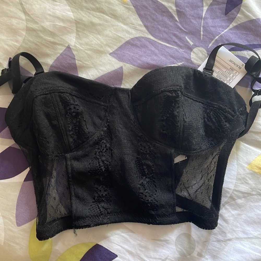 black urban outfitters corset (small) - kimchi blue